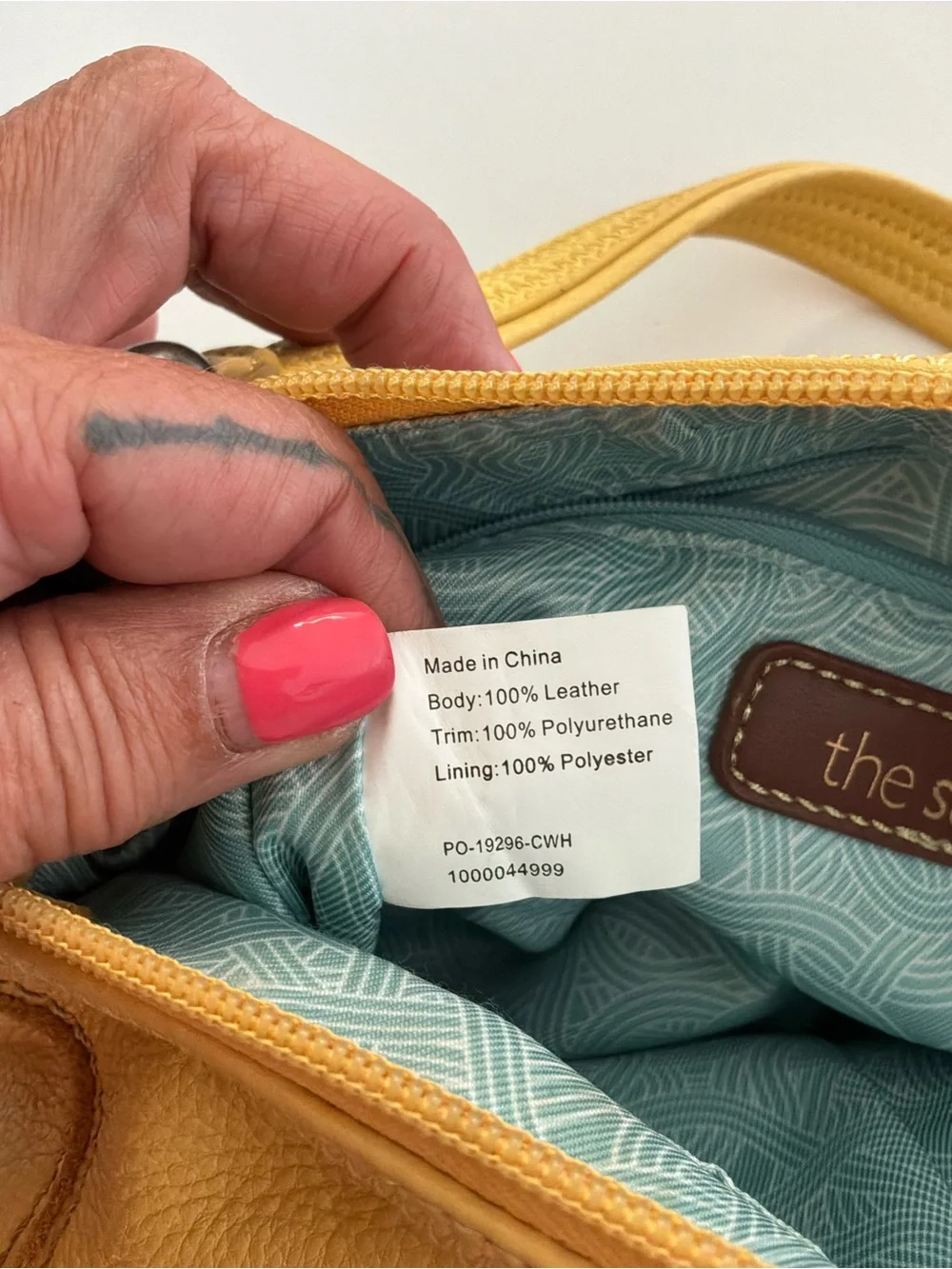 The Sak Mustard Yellow Pebbled Leather Shoulder Bag Y2K